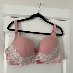 Thyme and maternity blush pink nursing bra